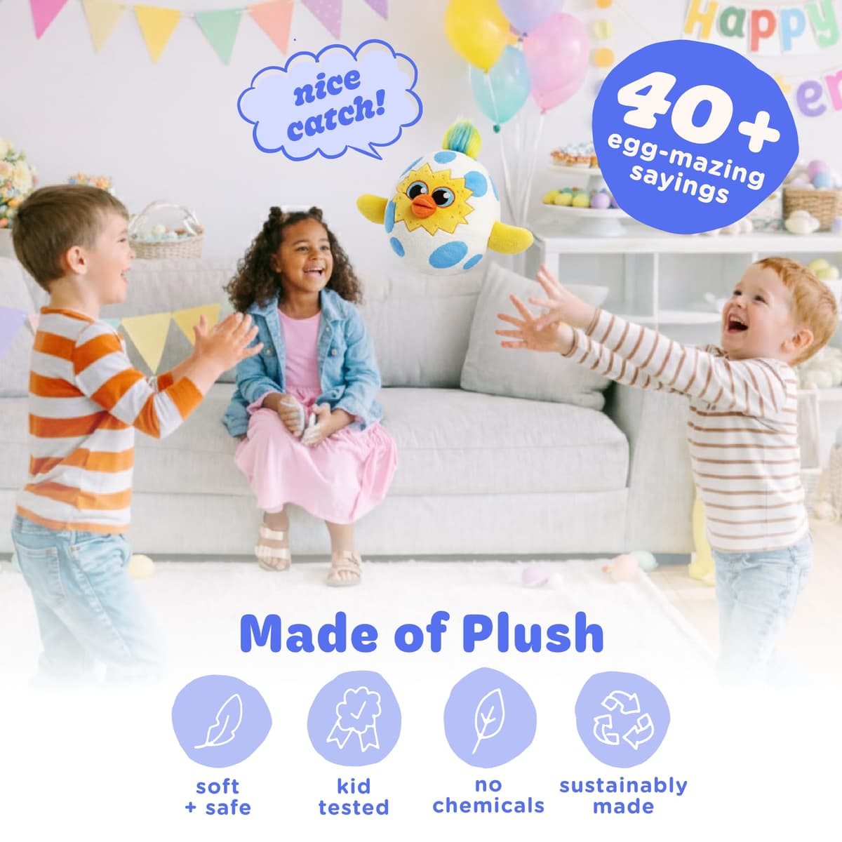Move2Play, Easter Egg Toss Kids Game | Easter Basket Stuffer & Gift for Kids Ages 3-8+ | Hilarious Indoor/Outdoor Game | Fun Easter Toy for Toddlers, Boys & Girls — view 3