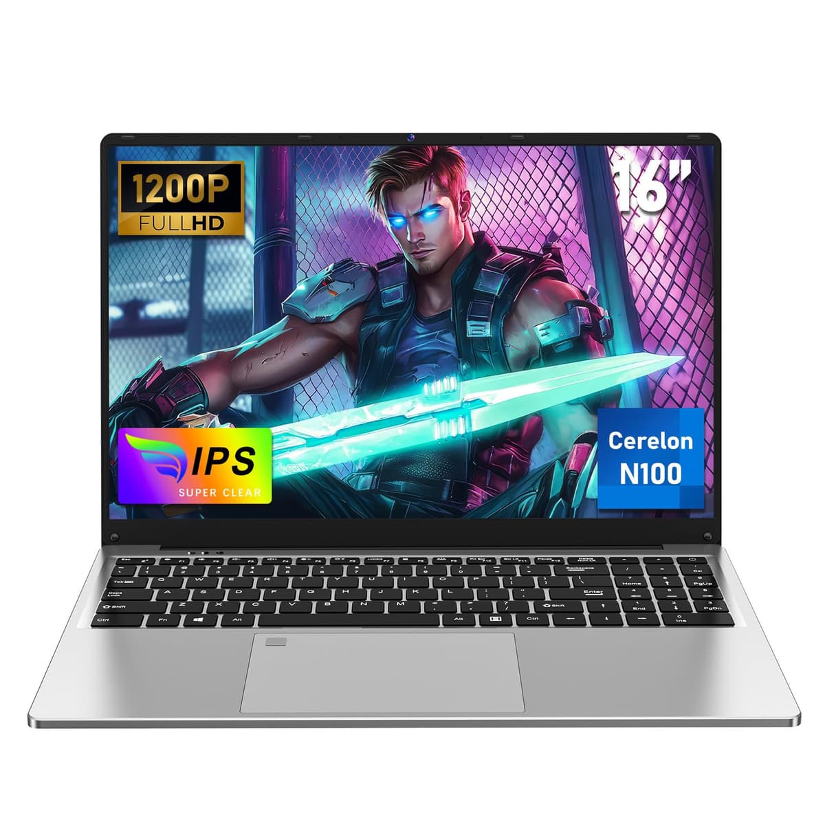 15.6 Inch Laptop with 4425Y Processor, 16GB RAM 512GB SSD Laptop 2026 Computer Pc, FHD 1920 x 1080P, 5000 MAh/38.5Wh, TF Card, Webcam, Touchpad, Student/Home/Business — view 8