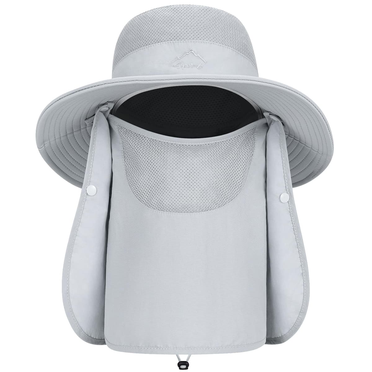 TAGVO Sombreros de Pesca para Hombre Mujer con Cubierta de Cuello Desmontable, Gorros de Pescador con Protección UPF 50+, Sombreros y Gorras de Sol Plegables para Cámping Excursionismo Caminando