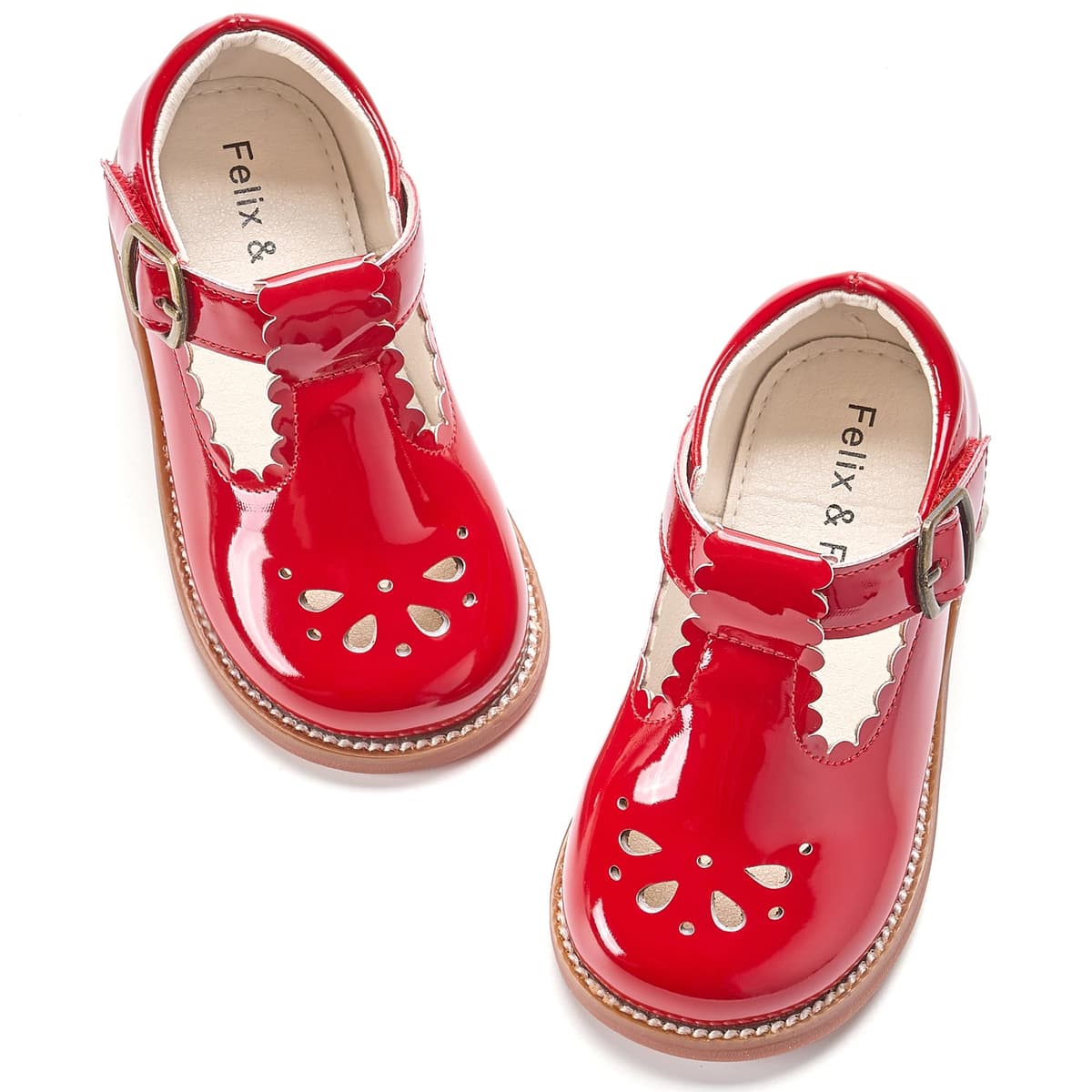 Felix & Flora Toddler Little Girl Mary Jane Dress Shoes - Ballet Flats for Girl Party School Shoes — view 83