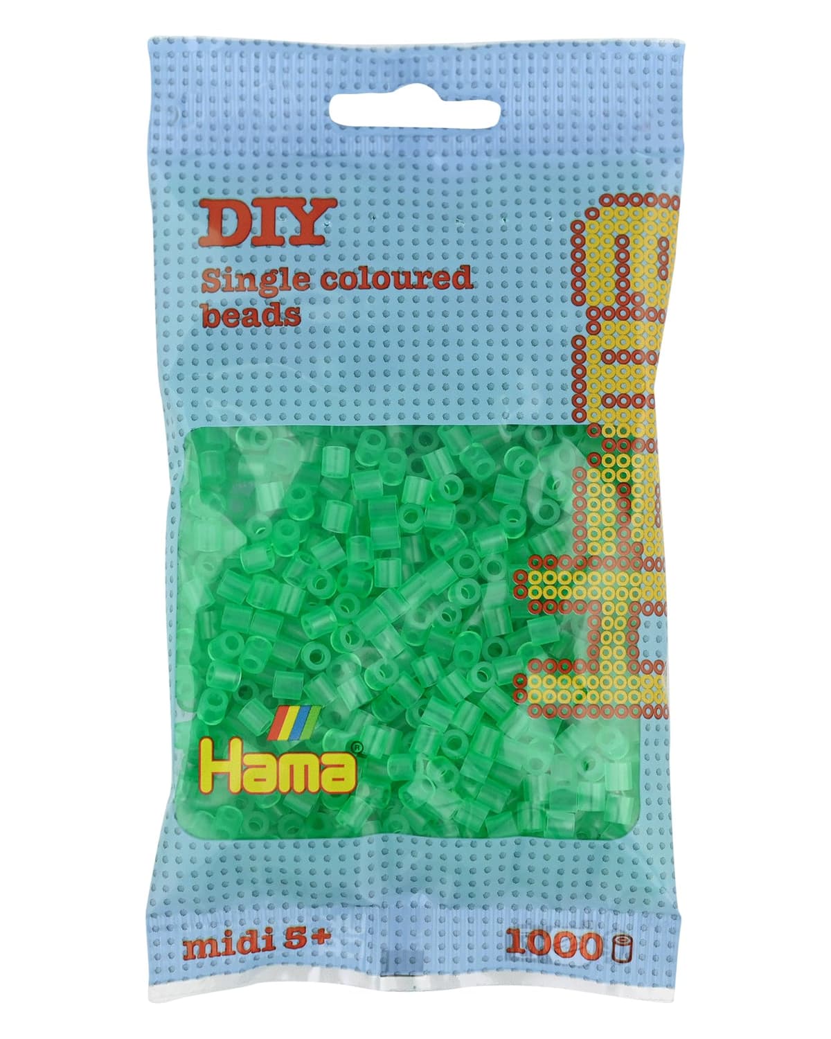 HAMA Bolsa de perlas | Aprox. 1000 cuentas midi fusibles para manualidades y mosaicos | Perlas de fusión para niños creativos 5+ | Juego de arte y decoración | Beige — view 57