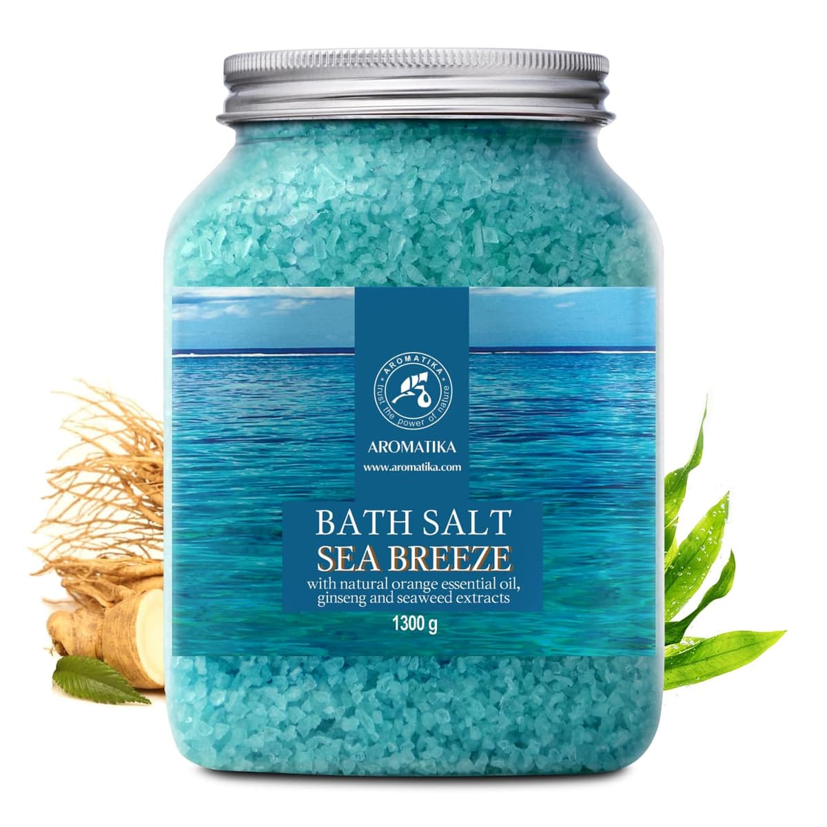 AROMATIKA Sea Breeze Bath Salts – 1300 g - Aromatherapy Bath Soak for Good Sleep, Relaxing & Calming Bath, Natural Bath Salts for Soaking Bath, Body Care, Beauty, Wellness & Home Spa, Gift Idea — view 2