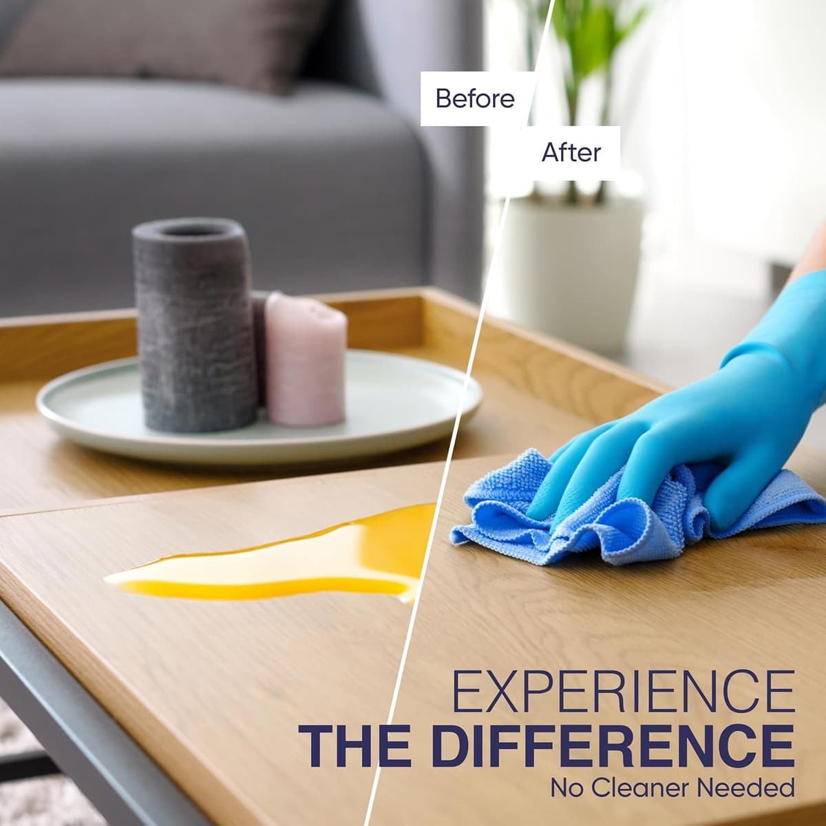 DCS Microfibre Cleaning Cloth, Blue, Pack of 10, Large Size: 40x40cm. Super Soft Premium Streak Free Washable Cloth Duster for Kitchen, Bathrooms, Surfaces, Mirrors, Car, Motorbike — view 5