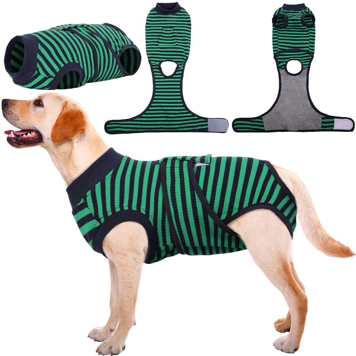 Kuoser Traje de recuperación de Perro para Hombre/Mujer, Camiseta para Cachorros después de la cirugía, Alternativa de Cuello electrónico para Mascotas pequeño, Mediano y Grande — view 25