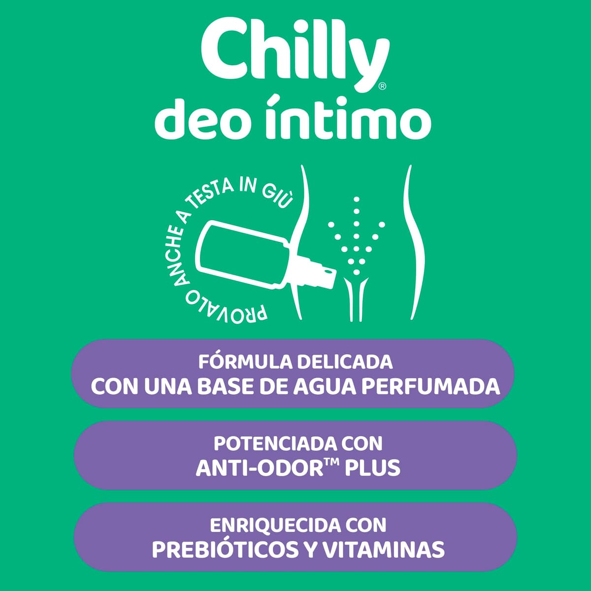 Desodorante íntimo en pulverizador Chilly delicado 50 ml — view 4