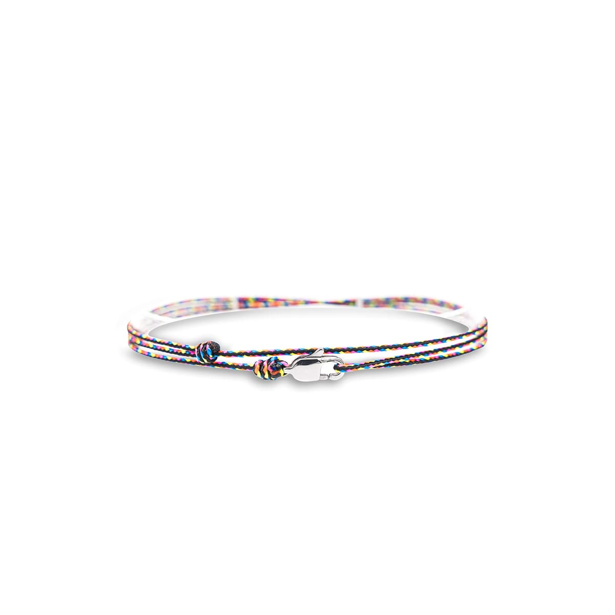 Made by Nami Pulsera Fina para Hombres y Mujeres con Cierre de Mosquetón Hecha a Mano - Joyería Marítima para Surfistas - Pulsera de Tela Minimalista - 100% Impermeable y Ajustable (Vino Rojo Negro) — view 29