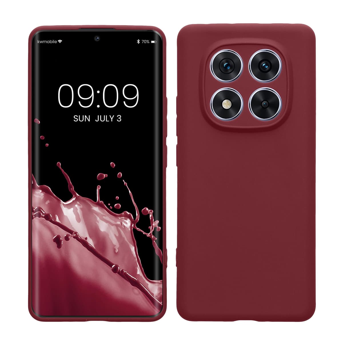 kwmobile Carcasa Compatible con Xiaomi Redmi Note 14 Pro 5G / Poco X7 Funda - Funda Ultrafina de TPU con Bordes elevados - Lavanda Metalizado — view 123