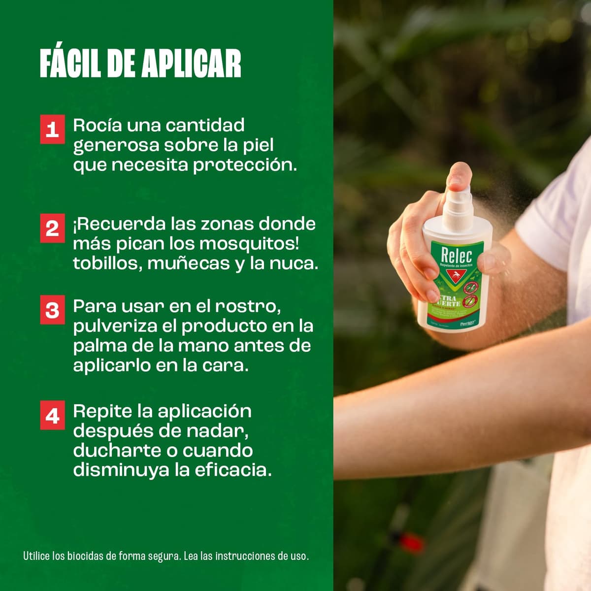 Relec Extra Fuerte Spray Antimosquitos, Repelente de Mosquitos 75ml, Eficaz Contra El Mosquito Tigre, Eficacia y Protección Contra las Picaduras de Mosquitos en Zonas Tropicales — view 5