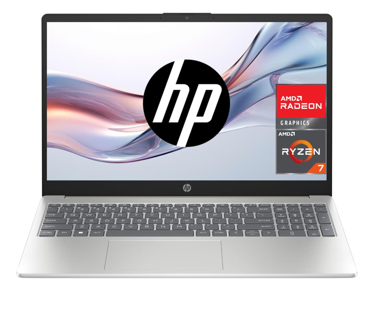 HP 15-fc0243ns - Ordenador portátil de 15.6" FHD (AMD Ryzen 7-7730U, 32 GB RAM, 1TB SSD, AMD Radeon Graphics, Windows 11) Plata y Azul - Teclado QWERTY Español — view 9