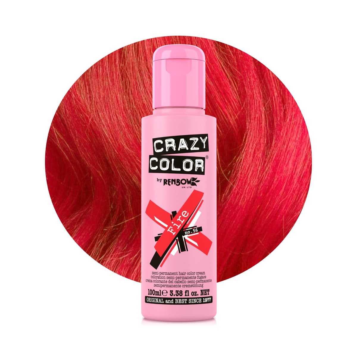 Crazy Color Vibrant Candy Floss Semi-Permanent Hair Dye. Highly Pigmented Pastel Pink Conditioning & Oil Nourishing Vegan Formula | No Bleach or Ammonia | 100ml — view 48