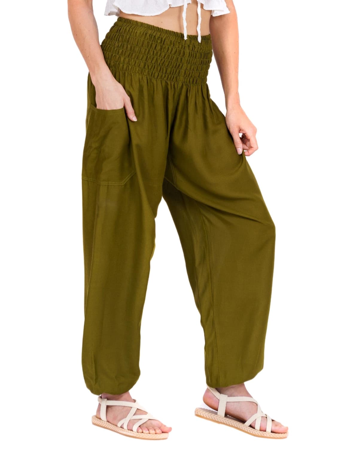 Lofbaz Harem Pants for Women Yoga Boho Hippie Clothing Womens Palazzo Bohemian Pajama Trousers Beach Indian Gypsy Genie Clothes — view 45