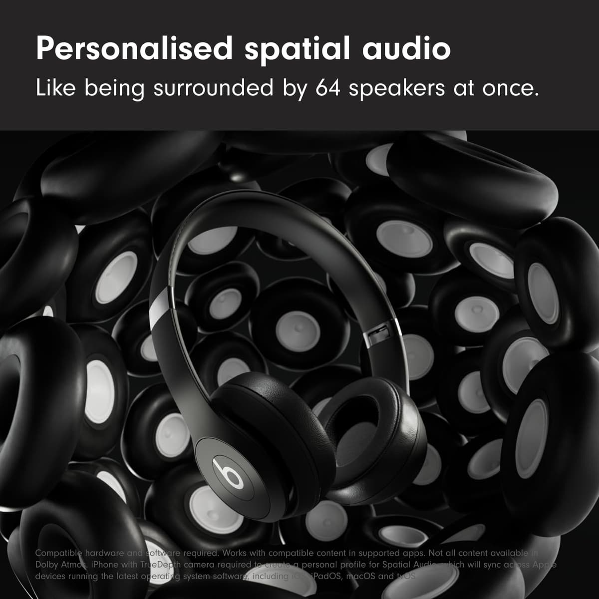 Beats Solo 4 – Wireless Bluetooth On-Ear Headphones, Apple & Android Compatible, Up to 50 hours of Battery Life – Matte Black — view 4