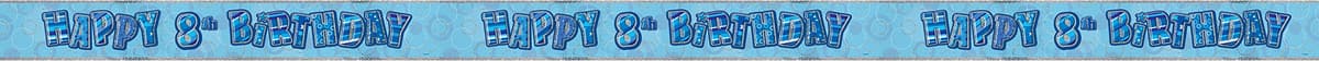 Unique Party 92068 - 9ft Foil Glitz Pink Happy 80th Birthday Banner — view 35