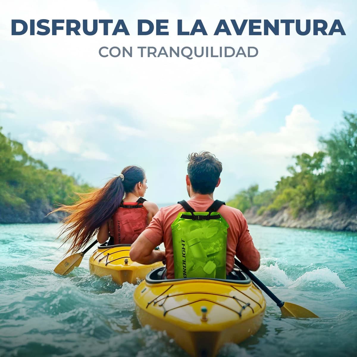 Nordlight Mochila Impermeable Roll Top 25L - Hybrid 25" | Bolsa Seca Con Compartimento Para Portátil De 15 Pulgadas, Bolsillos Exteriores E Interiores, Sistema De Transporte Acolchado — view 10