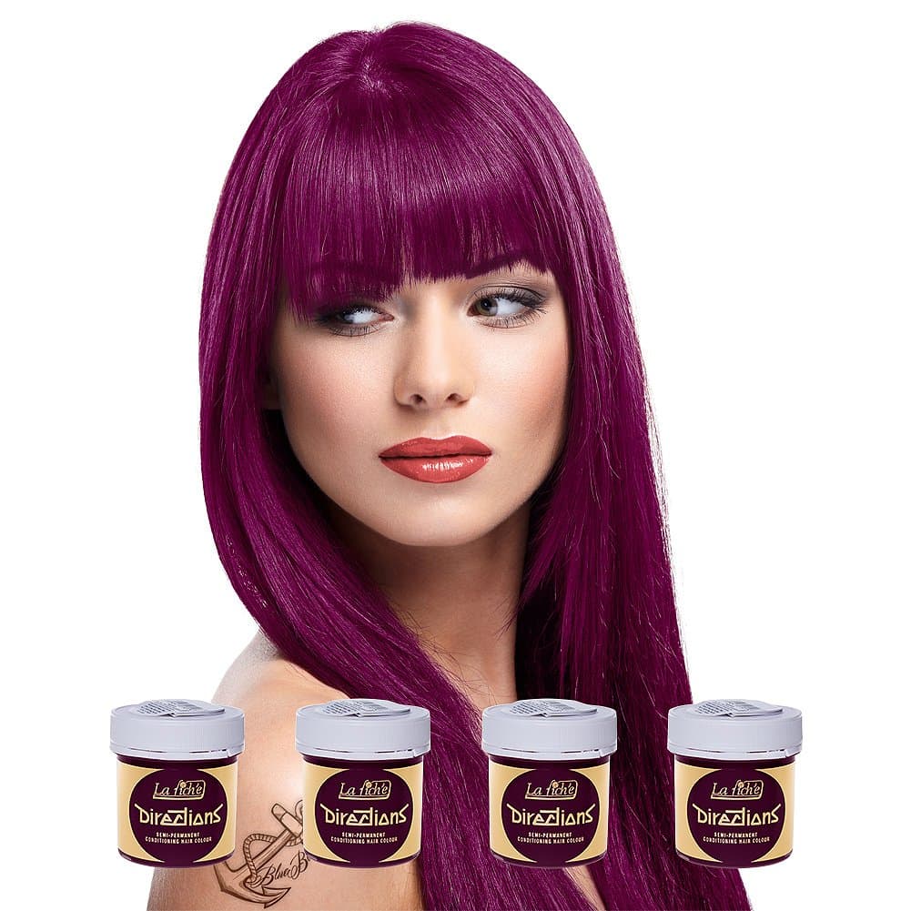 2x La Riche Directions Semi-Permanent Hair Color 100ml Tub - Violet — view 63