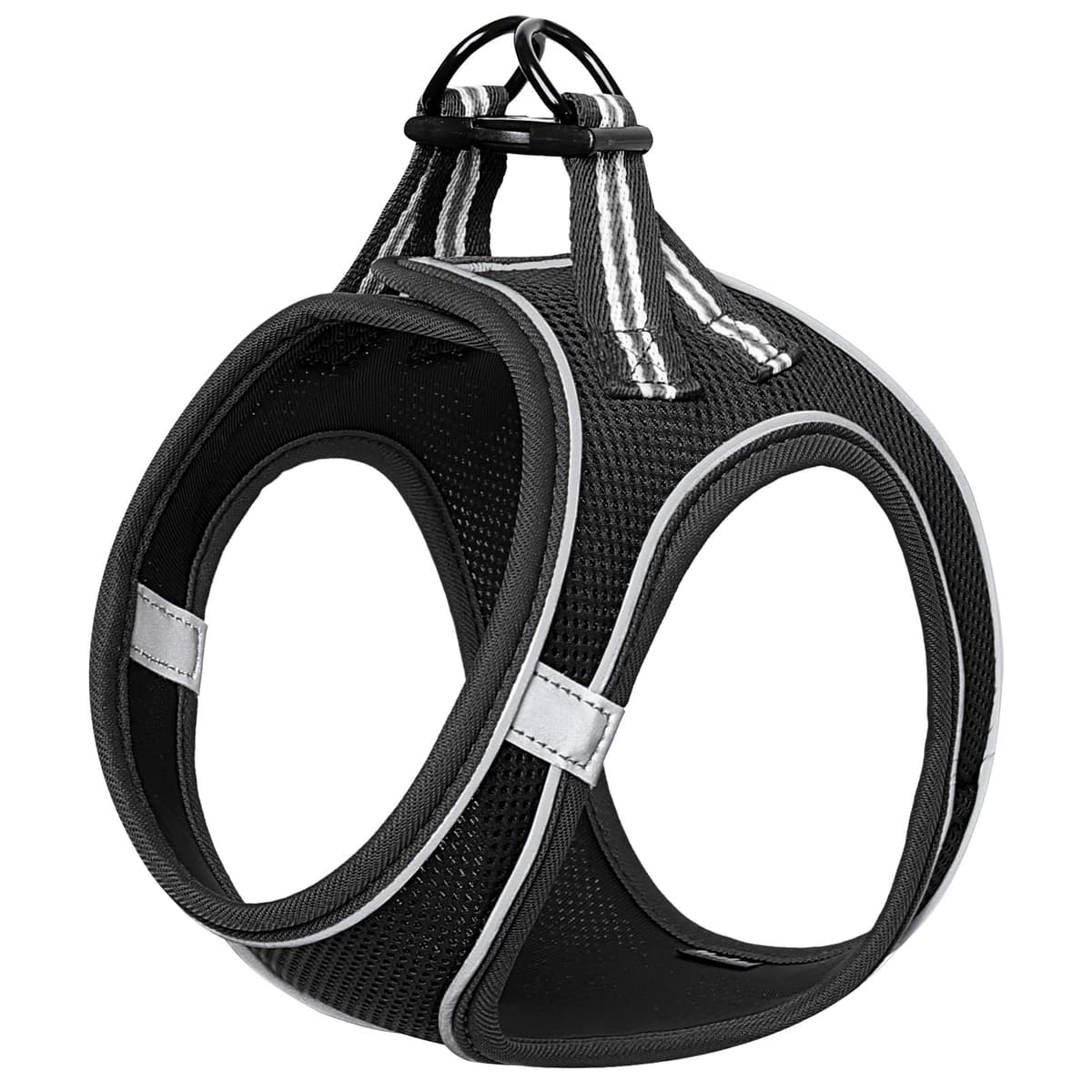 HEELE Arnes Perro Pequeño con Lineas Reflecantes Arnés Perro Antitirones Ajustable Suave Acolchado Cómodo para Viajar Pasear con Mascota, Rosa, S — view 23