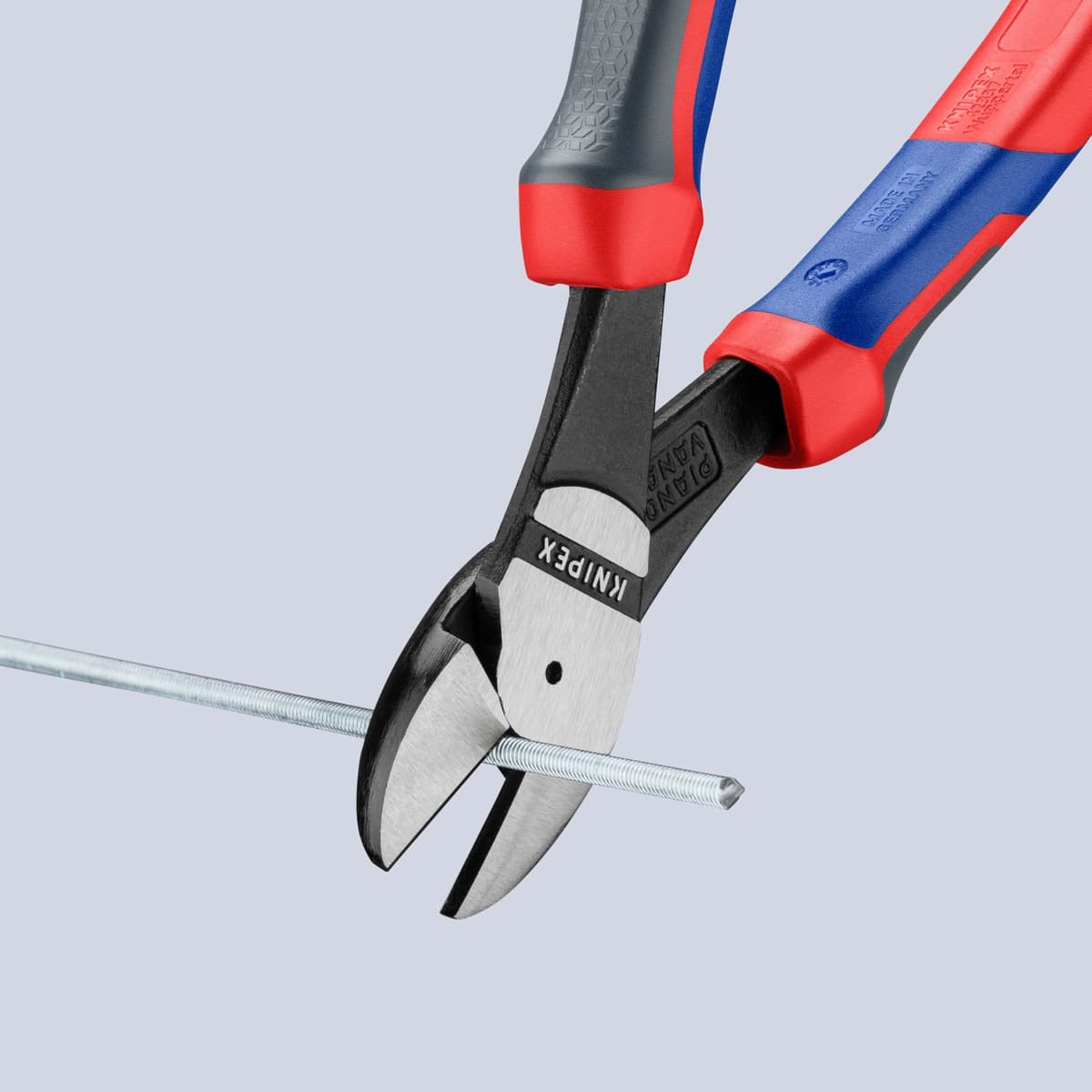 KNIPEX Alicates de corte diagonal de fuerza con mangos confort 200 mm, 74 02 200 — view 4