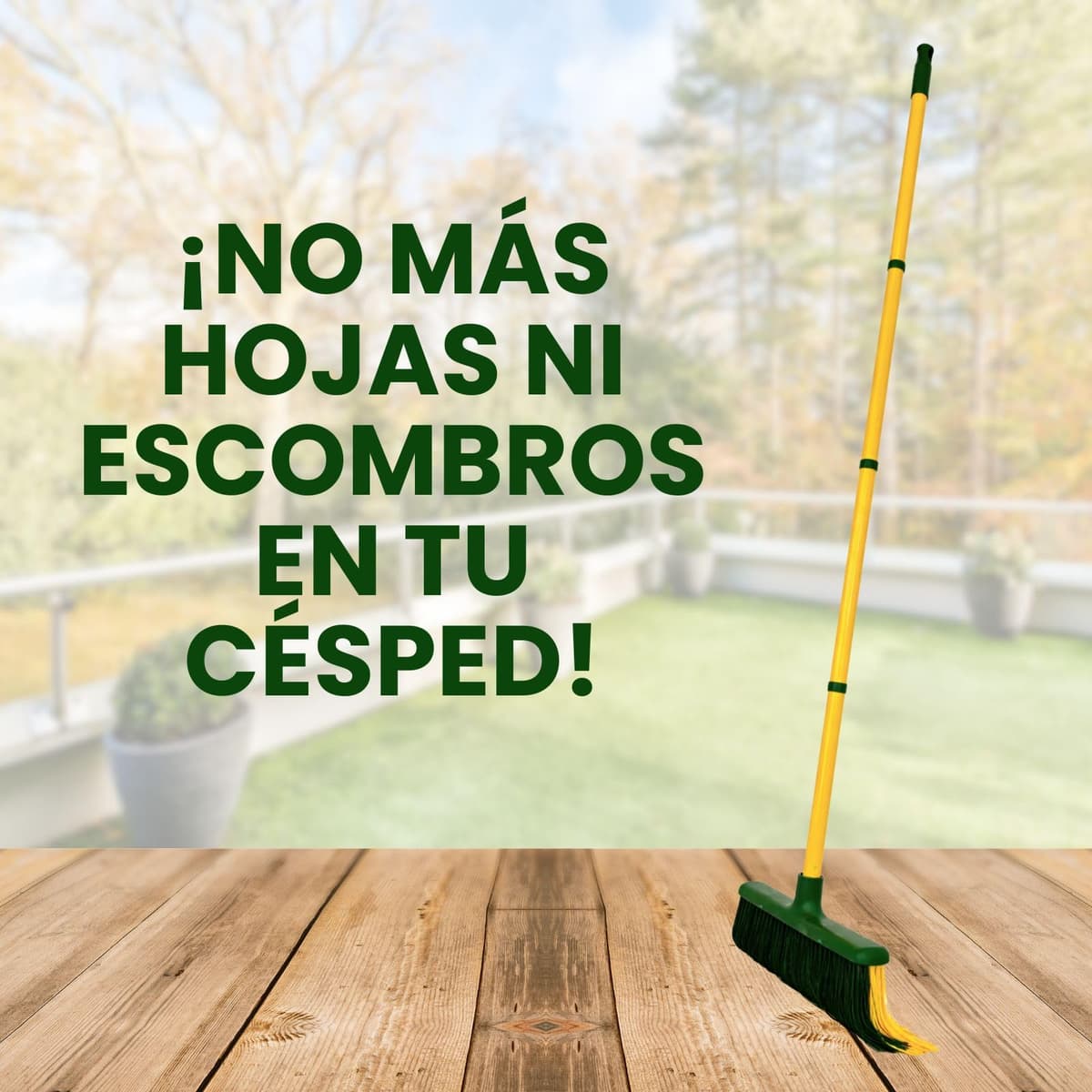 PLANTAWA Cepillo para Césped Artificial con Mango Extensible Desmontable 0,80–1,40 m | Limpieza, Peinado y Mantenimiento de Césped Sintético, Alfombrillas y Jardín — view 6