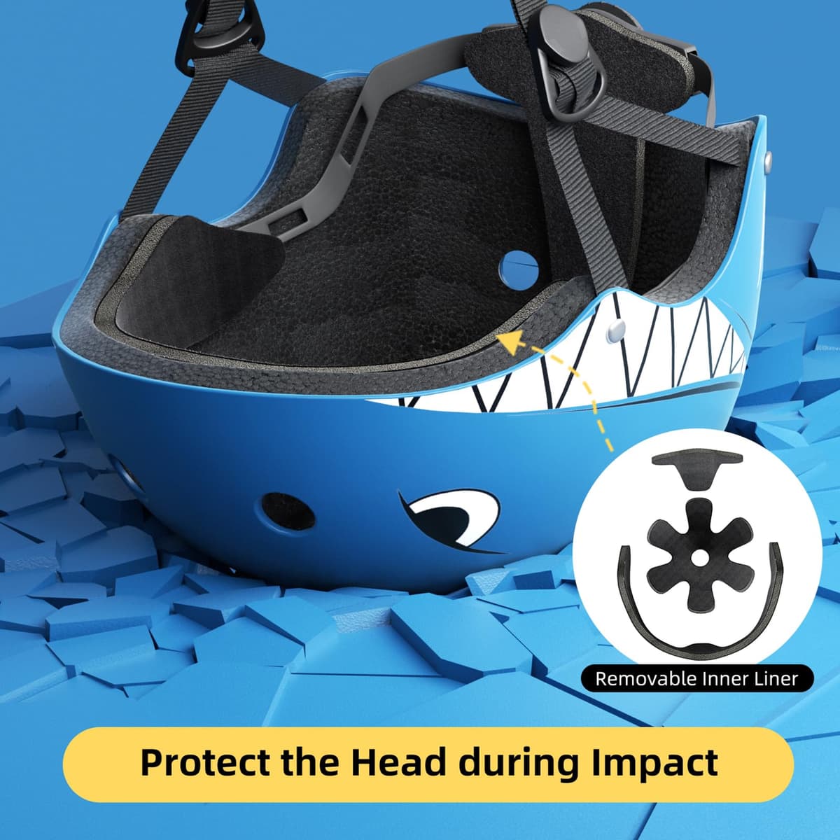 XJD Casco de Ciclismo para Niños Ajustable Casco Bicicleta Niño Casco Infantil Patinete Rollerskate de 3 a 14 Años Protecciones para Múltiples Deportes — view 49