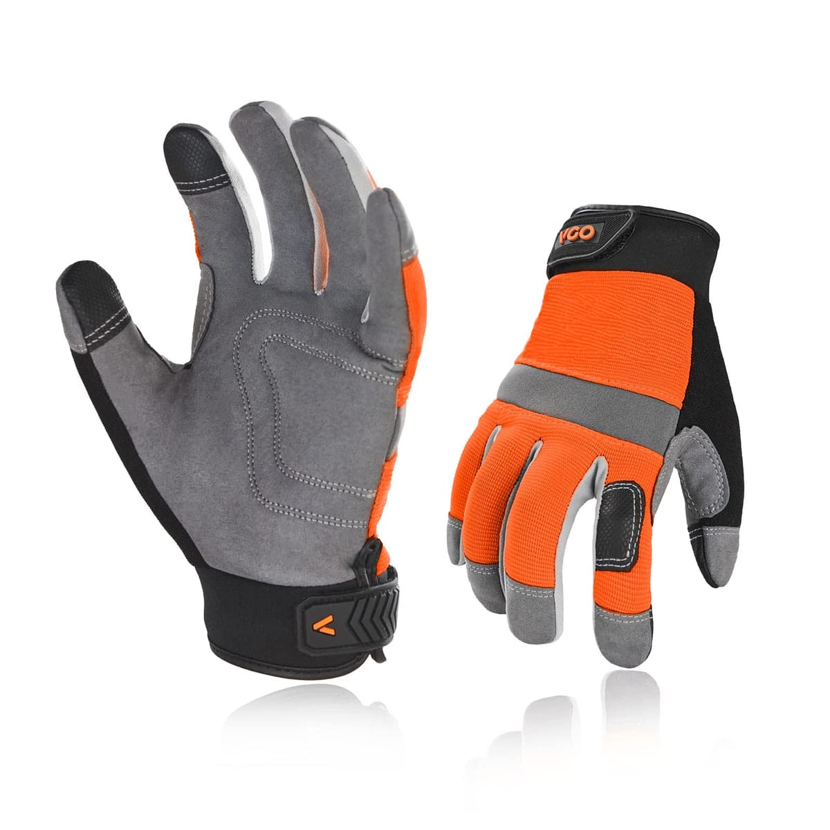 Vgo... 1-Pair -4℉ or above Thinsulate C100 Lined High Dexterity Touchscreen Synthetic Leather Winter Warm Work Gloves, Waterproof Insert (XL,Black,SL8777FW) — view 16