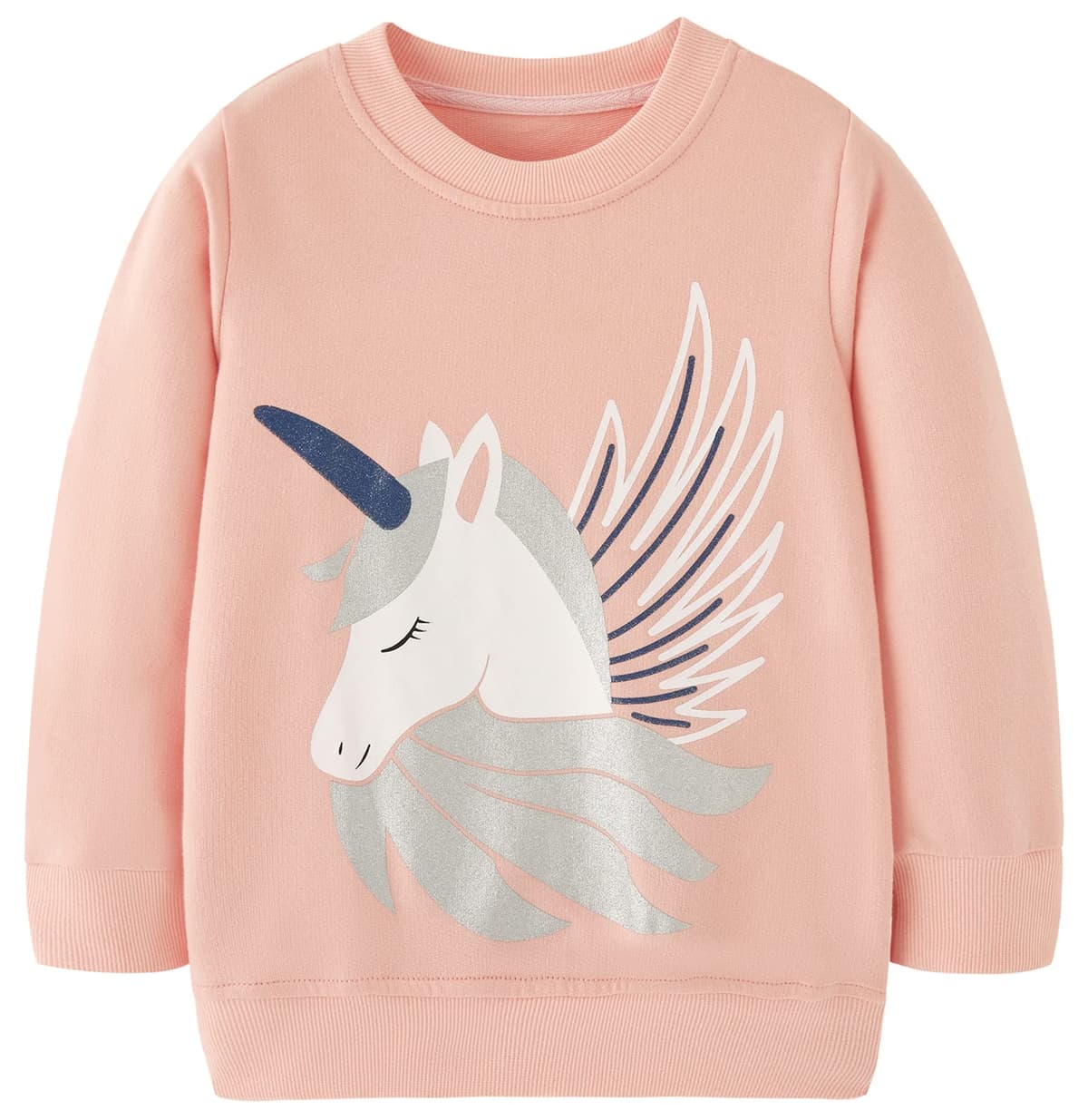 TEDD Sudaderas Niña Unicornio Camiseta Manga Larga 100% Algodón Jersey sin Capucha para Nina 1-12 años — view 14