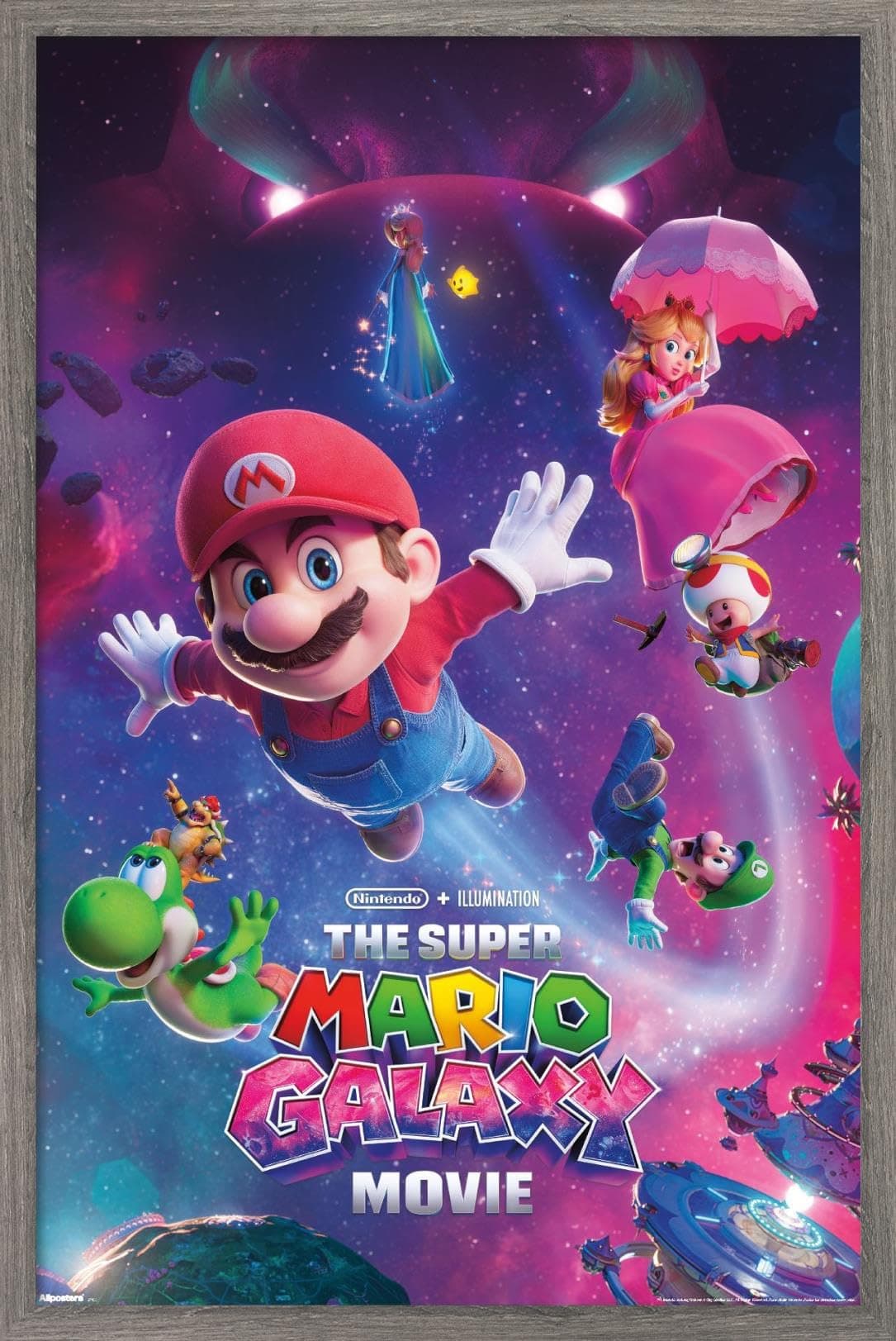 Nintendo The Super Mario Galaxy Movie (2026) - Key Art Wall Poster, 34L" x 22.4W", Unframed Version — view 7