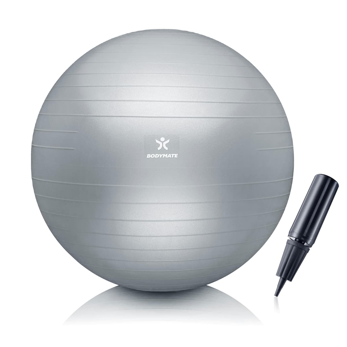 BODYMATE Pelota de Ejercicio para Fitnes con Sistema antirreventones | con bombín | Bola de Yoga Pilates y Ejercicio | Balón para Sentarse | Balon de Ejercicio para Fitness — view 23