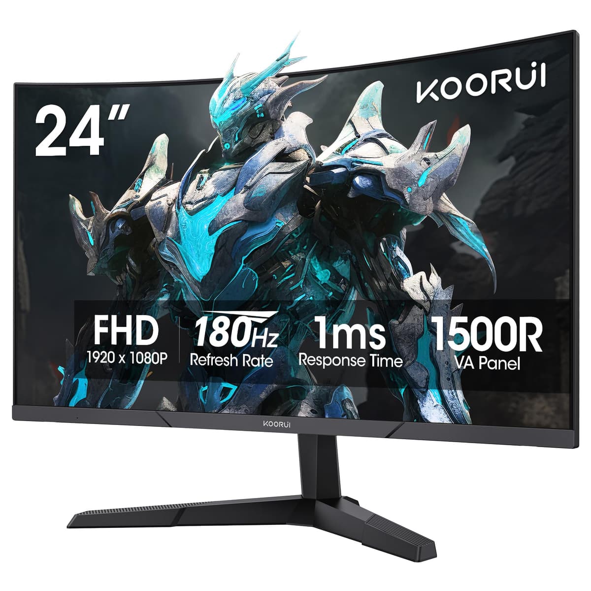 KOORUI G2411P 24 Inch Gaming Monitor, 200Hz, Fast IPS, HDR 400, Full-HD 1080P, 1ms, Adaptive Sync, VESA Mountable, HDMI/DP, Low Blue Light, 99% SRGB — view 11