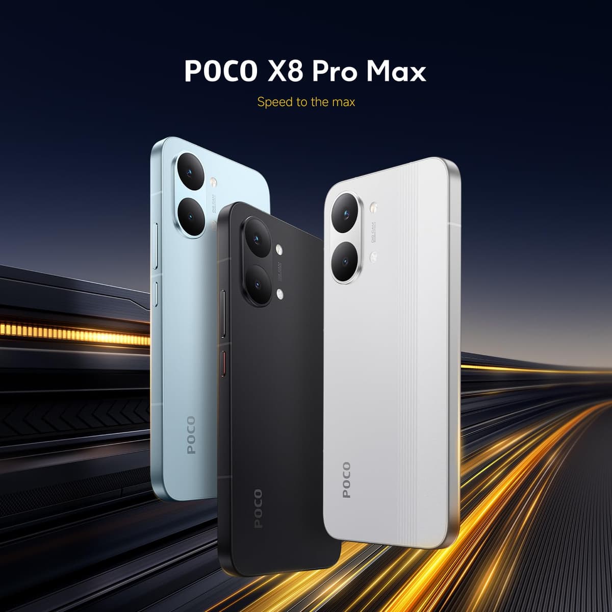 POCO X8 Pro Max, Smartphone 12+512 GB, Flagship Dimensity 9500s, 8500mAh (typ) battery, ultra-bright AMOLED display, 50MP Light Fusion 600 with OIS, Black, 1 year extra warranty, Charger Not Included — view 7