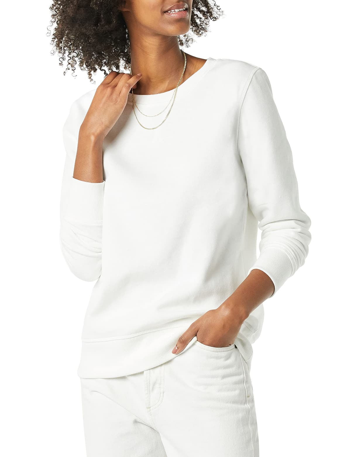 Amazon Essentials Womens Fleece Crewneck Pullover Sweatshirt (Available in Plus Size) — view 35
