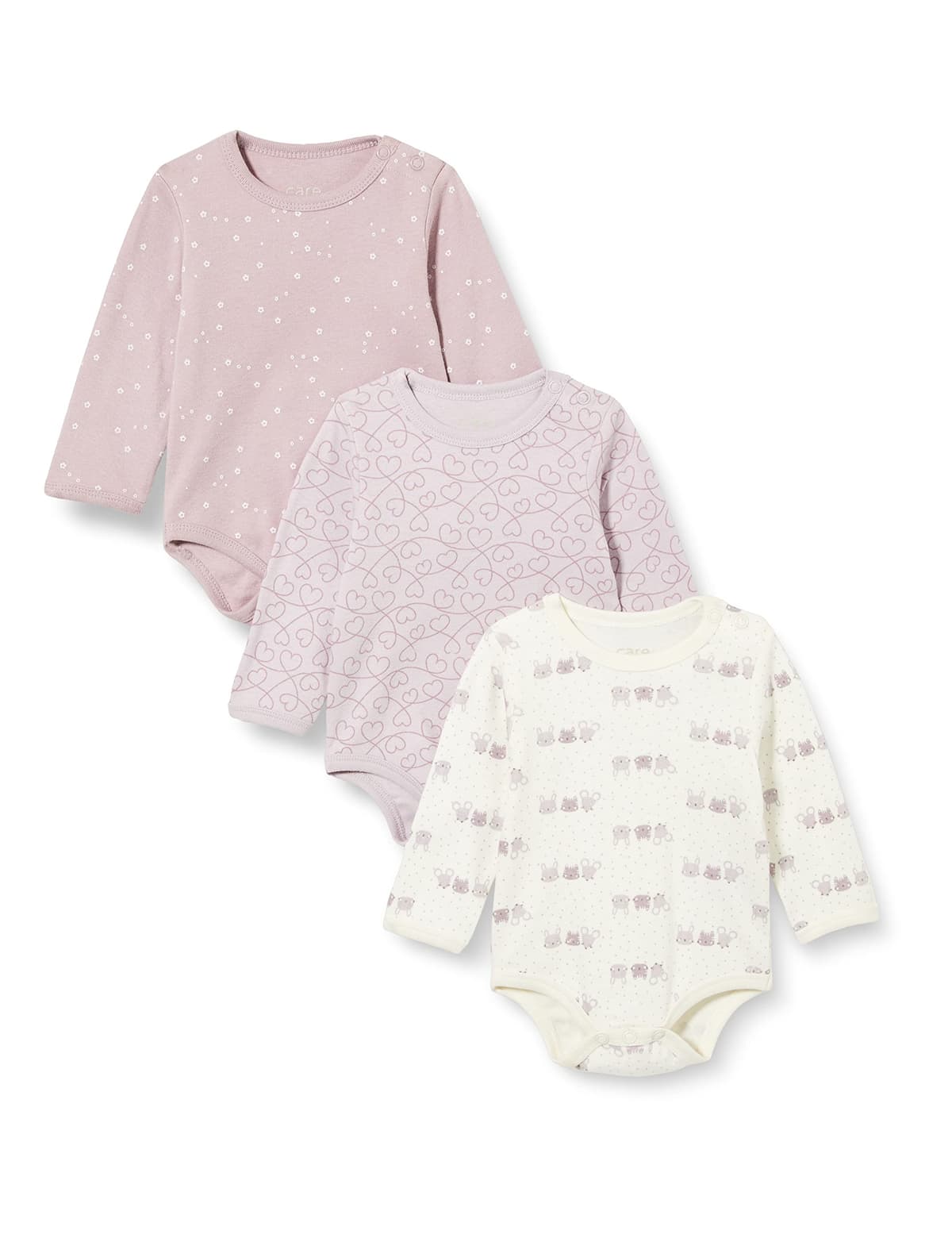 Care Baby Body Langarm aus 100% Baumwolle (3er Pack) — view 9