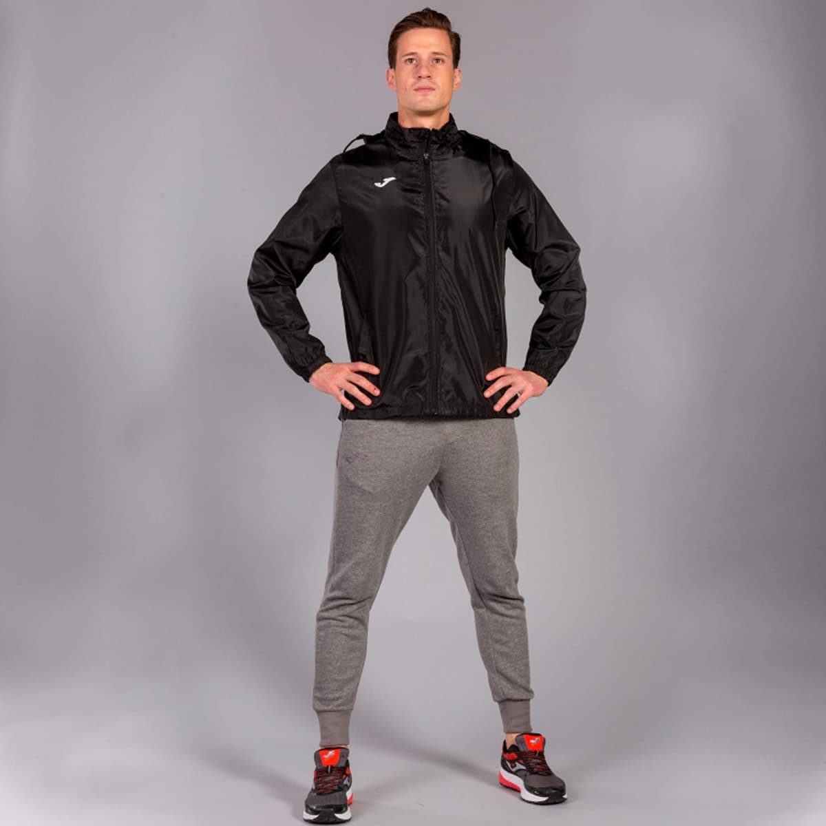 Joma - Chubasquero Impermeable con Capucha , 6XS - 3XL - Cortavientos con Bolsillos Laterales y Puños Elásticos - Iris — view 2