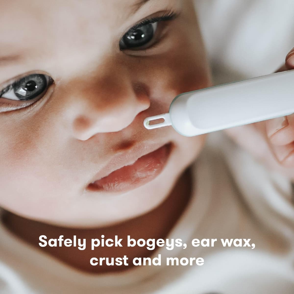 Frida Baby 3-in-1 Nose, Nail + Ear Picker | Baby Ear Cleaner + Baby Nose Cleaner and Nail Tool for Babies + Toddlers, Safely Clean Baby's Bogies, Ear Wax & More — view 2