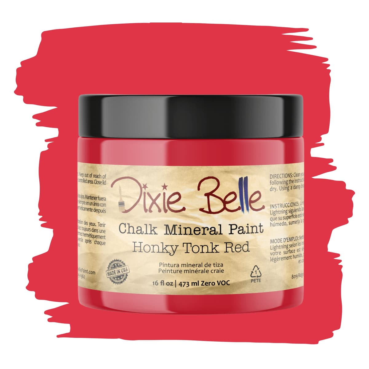 Dixie Belle Paint Company Chalk Finish Furniture Paint - Caviar (32oz) - Matte Black Chic Chalk Mineral DIY Furniture Paint — view 63
