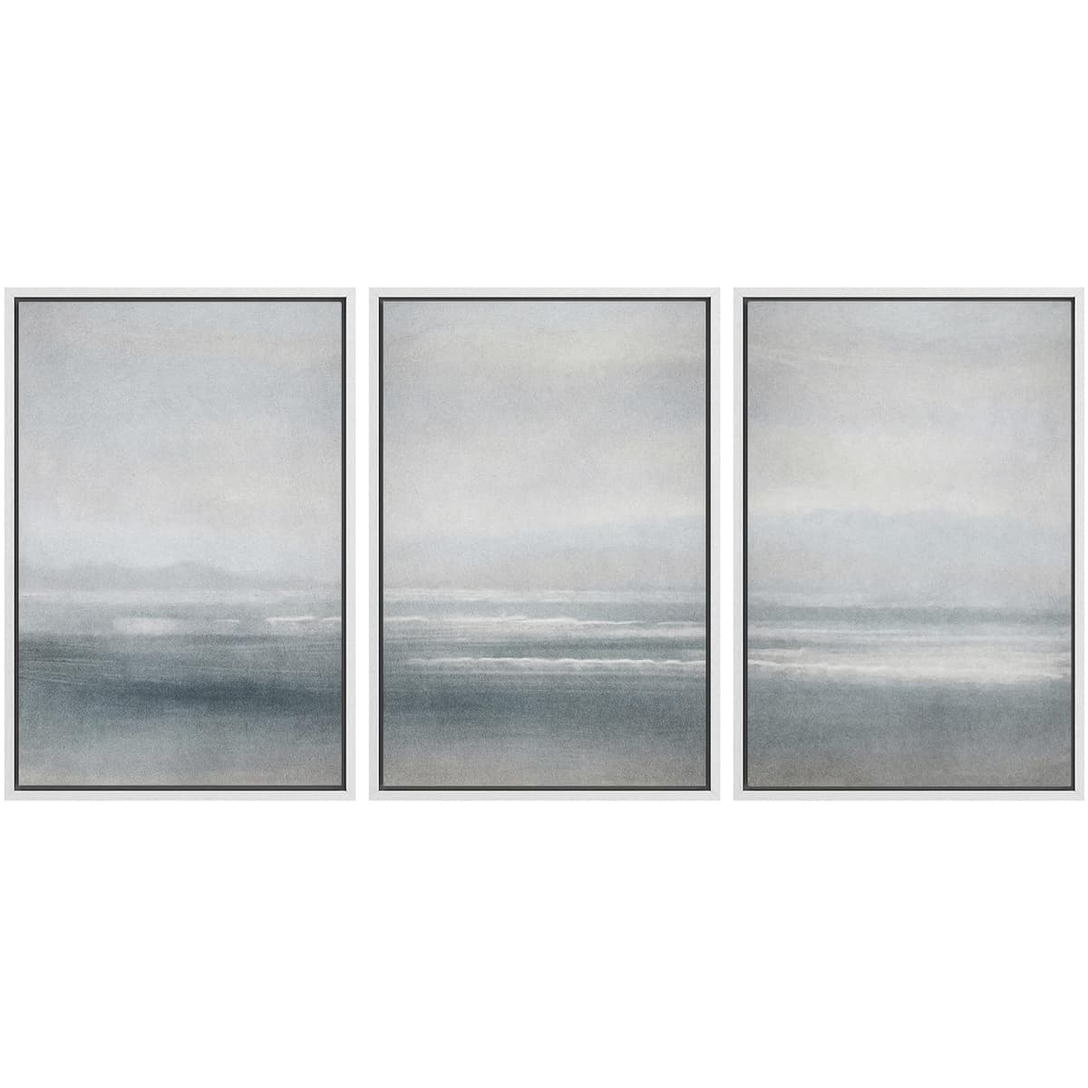 SIGNWIN Framed Canvas Print Wall Art Set Coastal Serenity Abstract Seaside Illustrations Modern Art Decorative Rustic Calm/Zen for Living Room, Bedroom, Office - 24"x36"x3 Natural — view 70