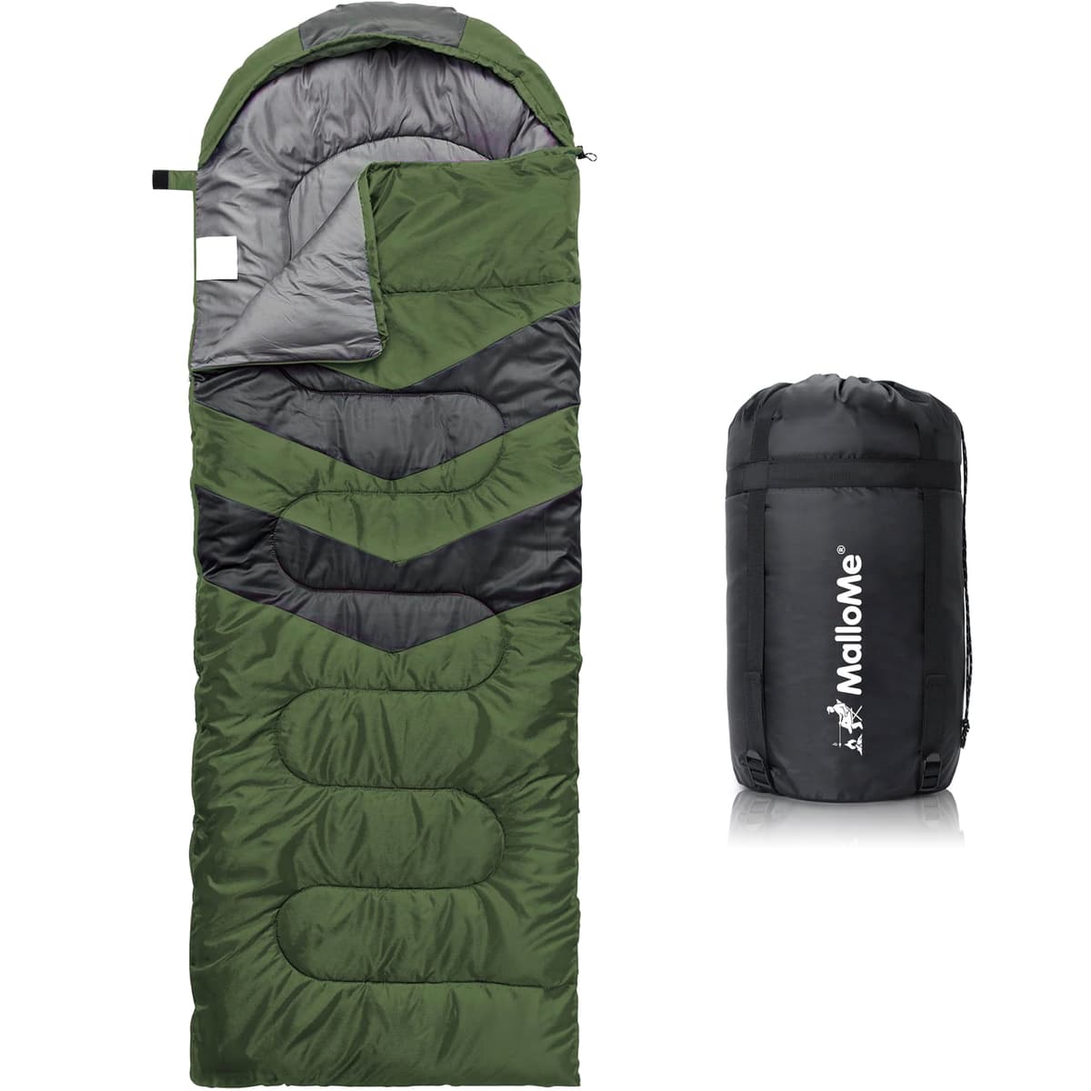 MalloMe – Saco de Dormir para Adulto, niño, Invierno, Verano, Primavera, otoño, plumón para 1 Persona, Impermeable, Bolsas de Dormir y Senderismo – Bolsa de Dormir Ultraligera, compacta para Dormir — view 10