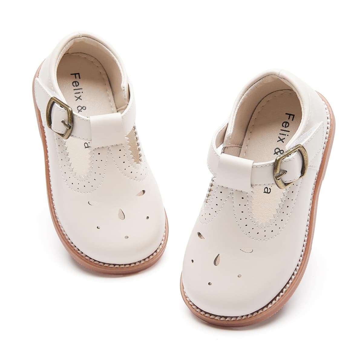 Felix & Flora Toddler Little Girl Mary Jane Dress Shoes - Ballet Flats for Girl Party School Shoes — view 85