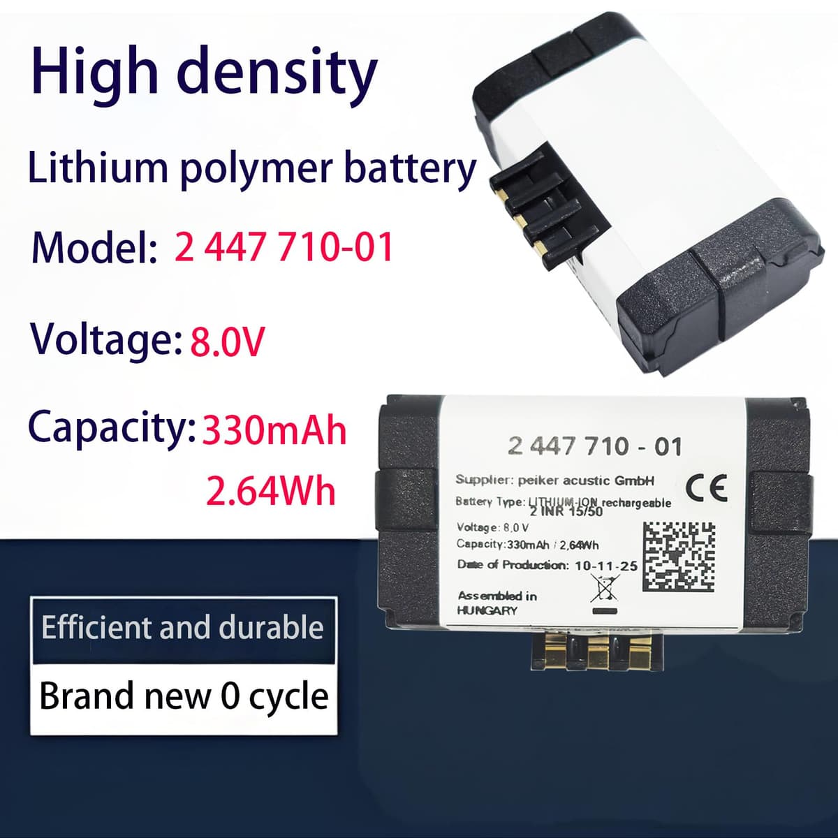 Modelo 710 BMW 2 447 710-01, 9 361 678-03 batería de repuesto compatible con unidad de control telemática (330 mAh, 8 V, NiCd) BMW F57, G32, M5 F90, G30, G31, G21, G28, X3 F25, X3 G01, X: 1 — view 4