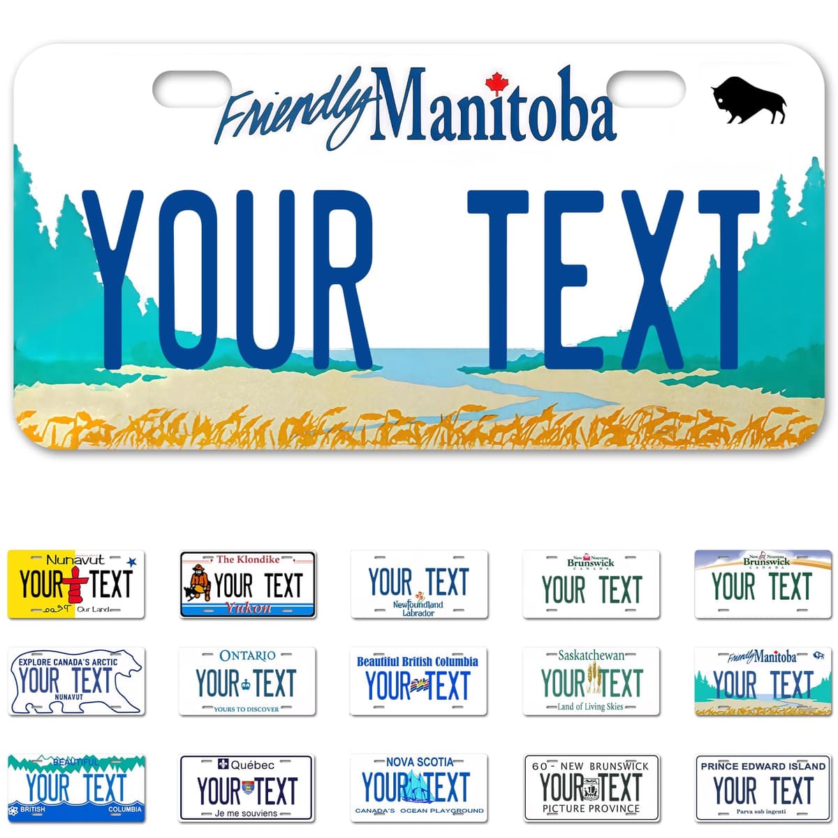 Alberta License Plate, 6"×12" Custom License Plate — view 30