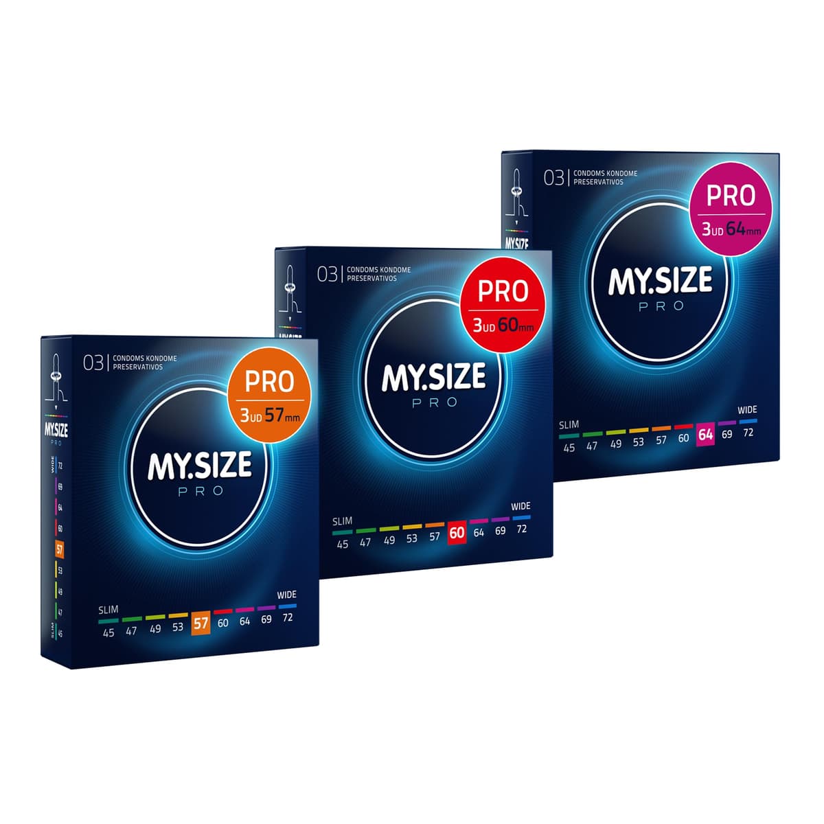 MY.SIZE PRO Condones ÉLITE, talla 5, 60 mm, XL, 10 piezas - Látex Vytex extra puro, fácil de abrir — view 36