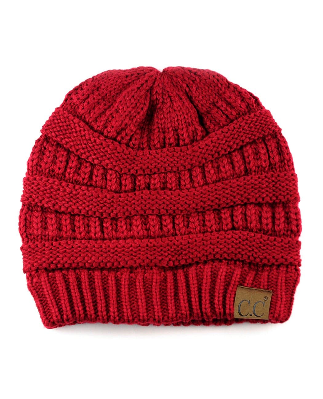 Warm Chunky Soft Stretch Cable Knit Beanie Skully — view 80