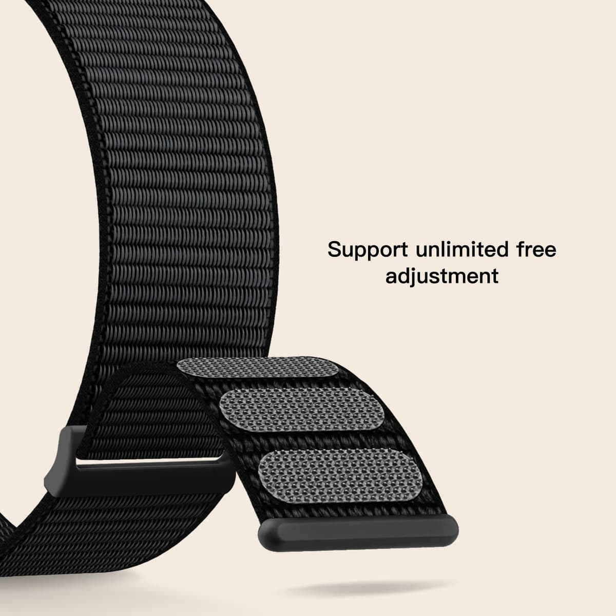 Yoohoo Nylon Straps Compatible with Apple Watch Straps 44mm 45mm 46mm 49mm 42mm(Series 3/2/1)Women Men,Upgraded Soft Nylon Replacement Bands for iWatch Series 11 10 9 8 7 6 5 4 3 2 1 SE3 Ultra3/Black — view 3
