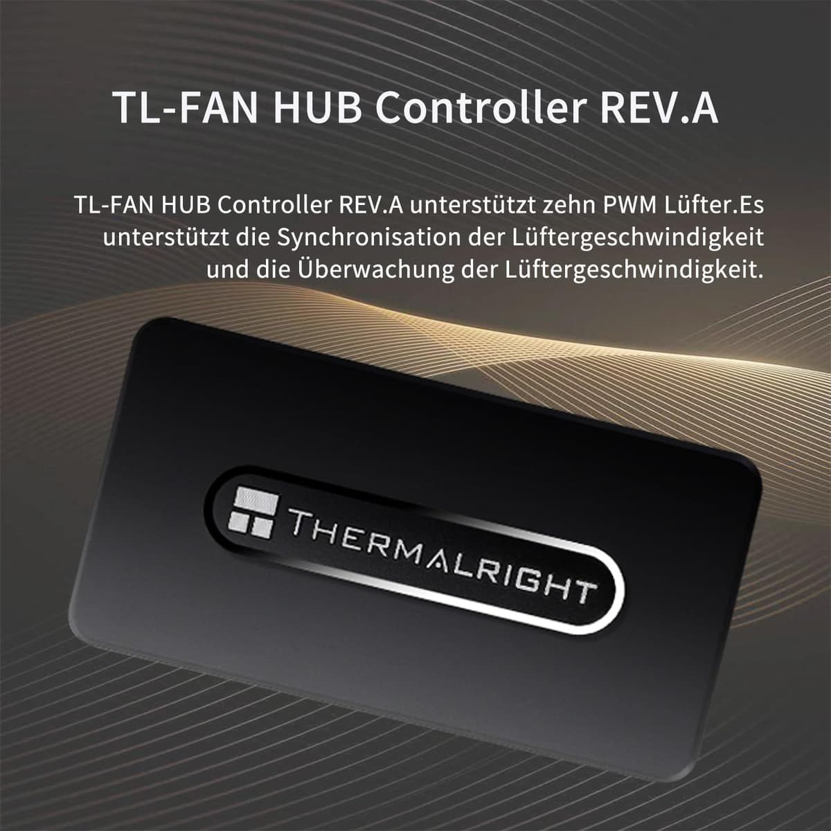 Thermalright-TR Controlador de concentrador de ventilador, soporte para 10 grupos de ventiladores PWM, múltiples interfaces de ventiladores de refrigeración, 10 puertos de 4 pines, controlador de — view 2