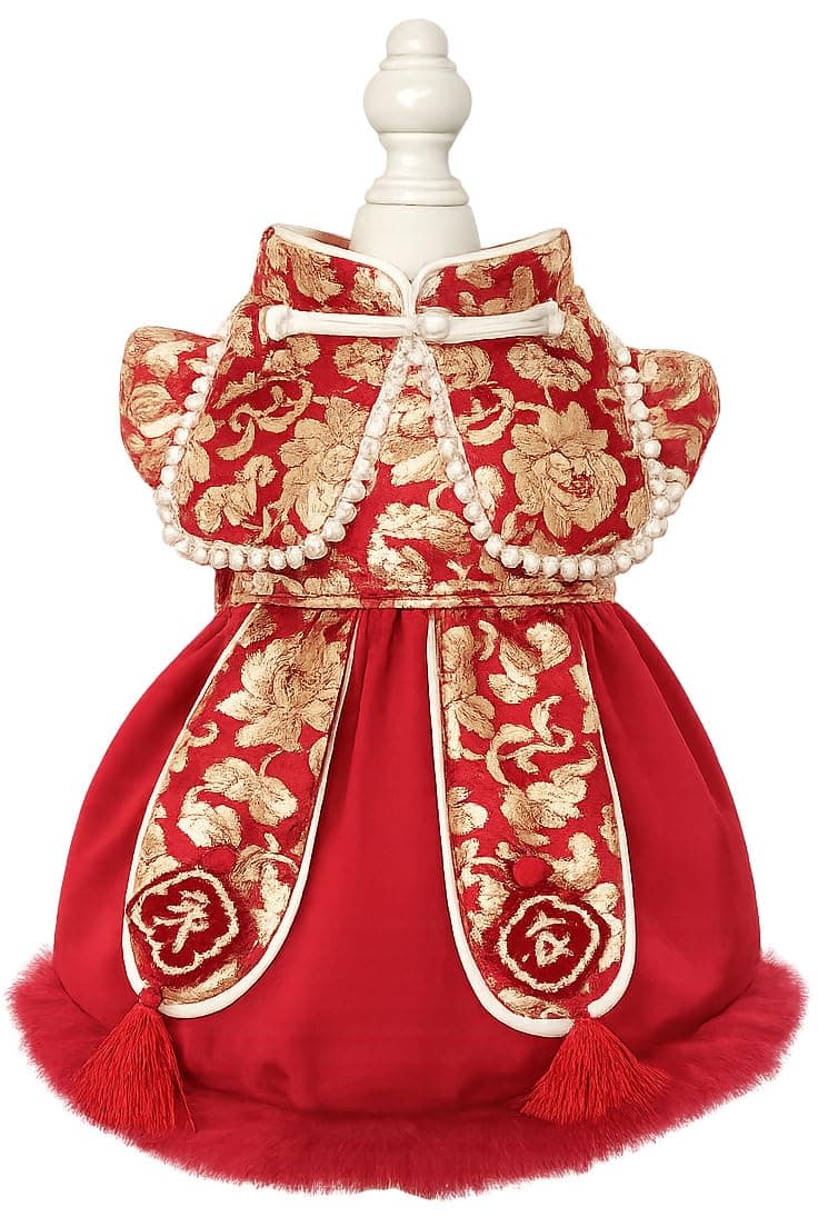 MaruPet Fashion Sweet Puppy Dog Chiffon Princess Dress for EXTRAL Small and Small Dog Pink S — view 16