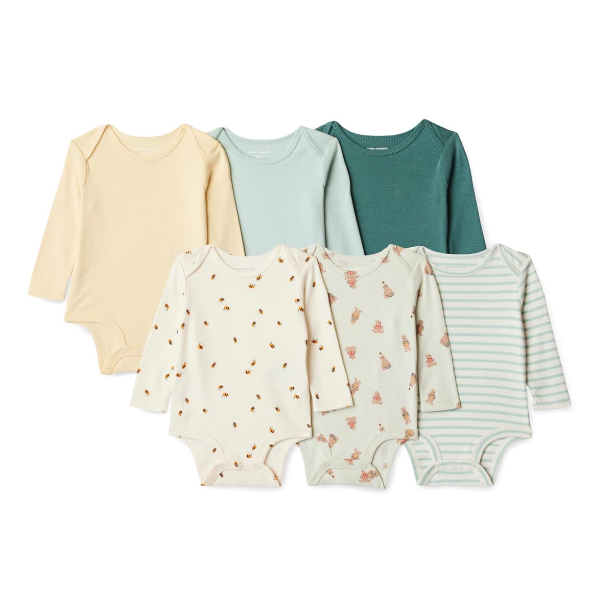 Amazon Essentials Unisex bebé Bodies de Manga Larga — view 9
