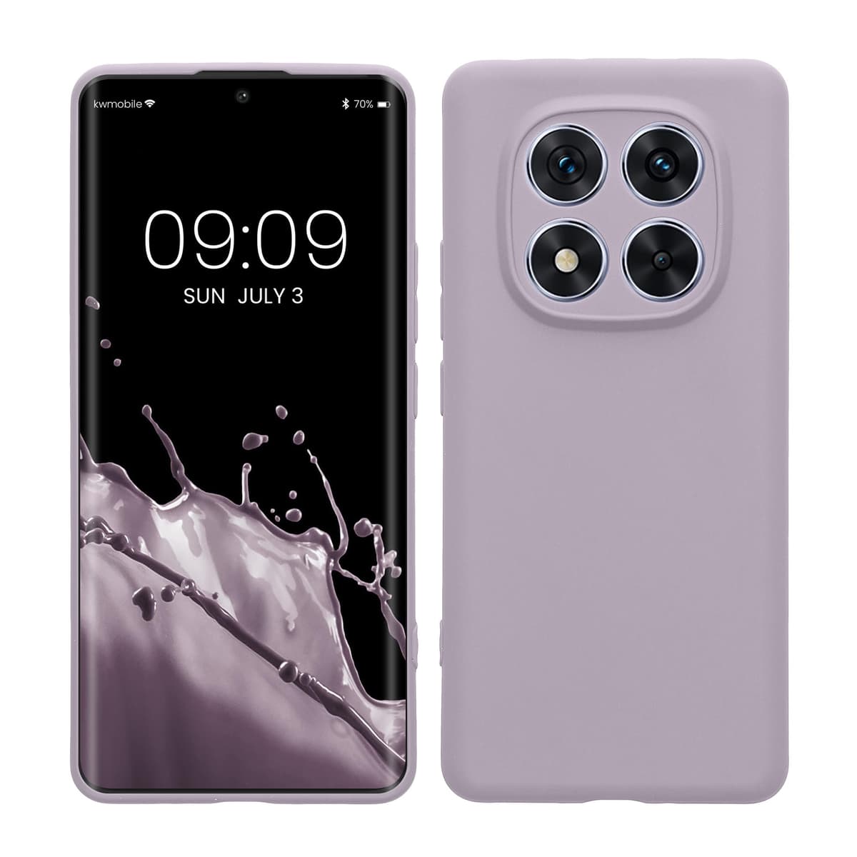 kwmobile Carcasa Compatible con Xiaomi Redmi Note 14 Pro 5G / Poco X7 Funda - Funda Ultrafina de TPU con Bordes elevados - Lavanda Metalizado — view 116