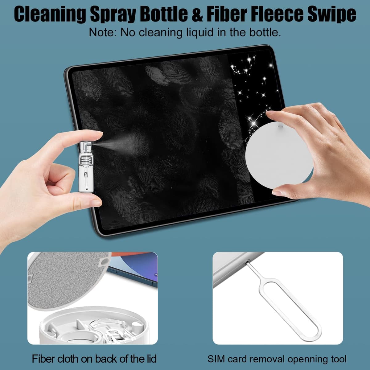 VICHYIE 20 in 1 Multifunctional Cleaner Kit for Electronic Devices, Keyboard Cleaning Brush, Headphones Cleaner Kit for AirPods, Multi-Tool for Cleaning Laptop, Earbuds, Camera, Cellphones (White) — view 3