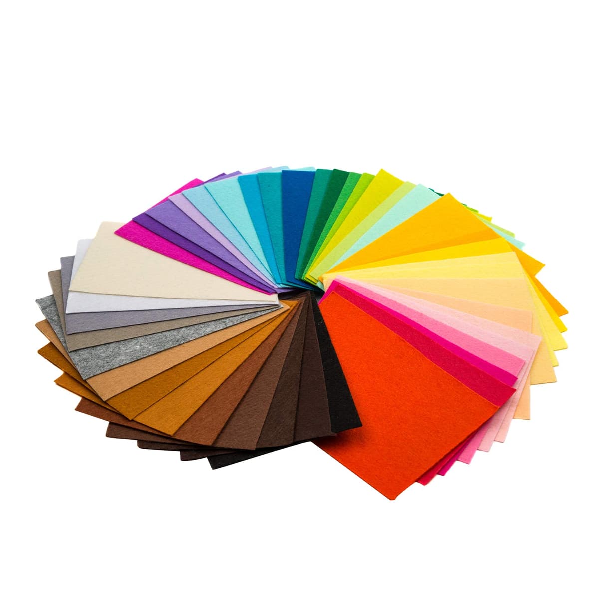 TRIXES - Set of 40 Multicolor Felt Sheets for Crafts and Arts - Craft Felt - Material for Sewing DIY Crafts - Patchwork Fabrics — view 8
