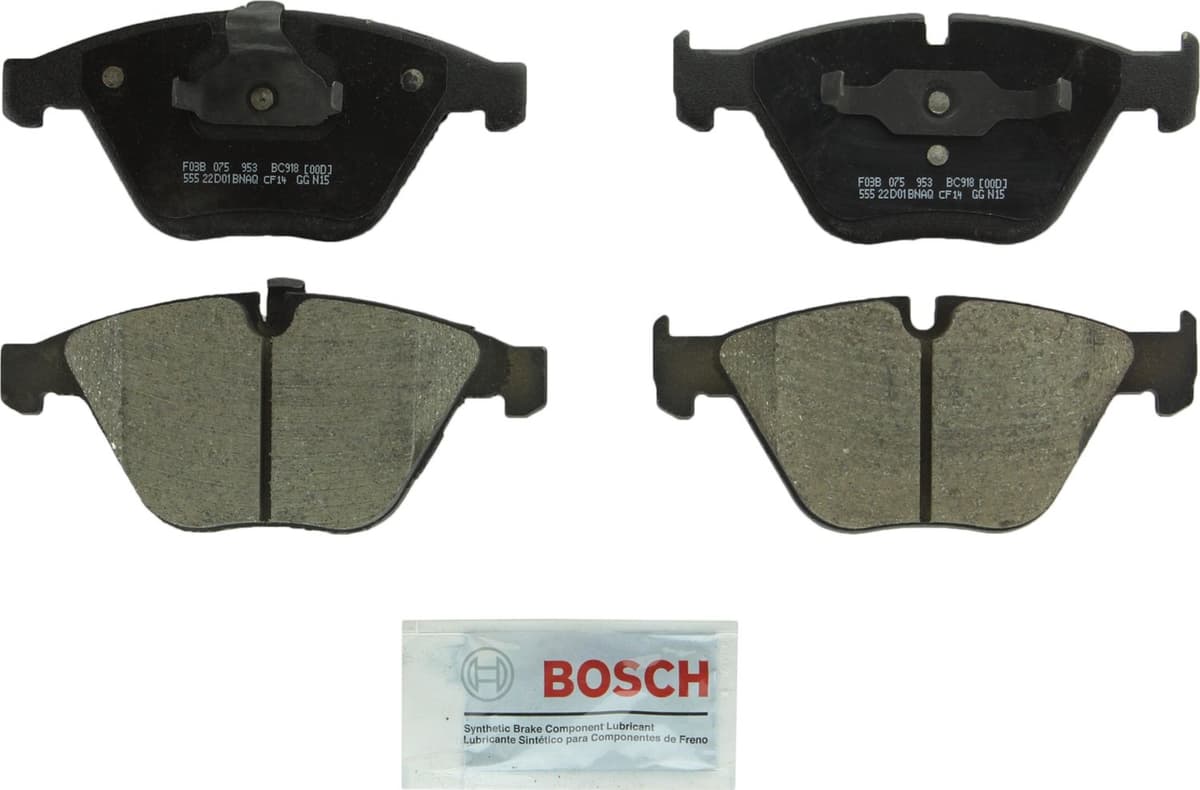 Bosch BC914 QuietCast Premium Ceramic Disc Brake Pad Set For: Acura ILX; Honda Accord, Civic, CR-V, Element, Fit, Front — view 87