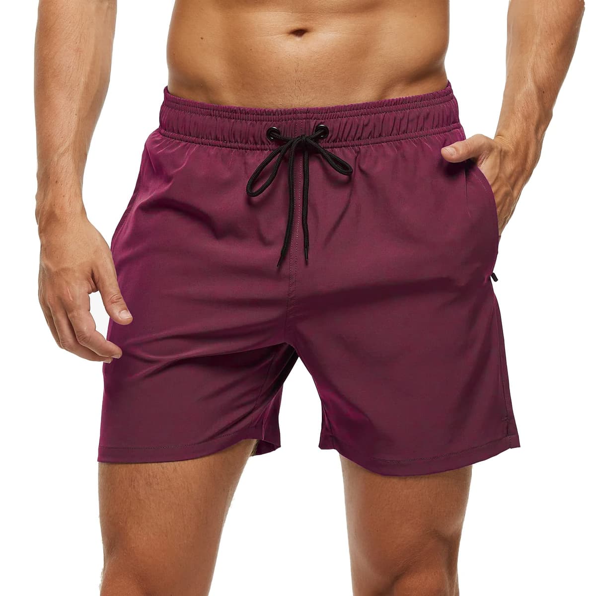 Bañador Hombre 2 en 1 Bañador de Secado Rápido con Forro de Malla y Cordón de Ajuste para Playa Bañador Casual Impermeable para Piscina Verano — view 18